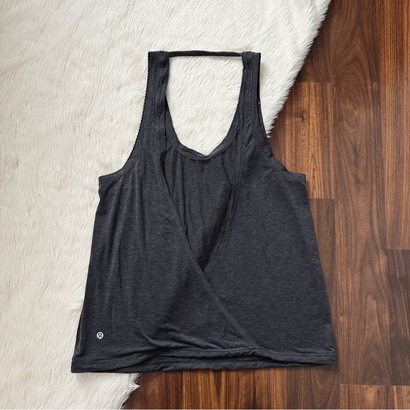 Lululemon Tied To It Tank in Heathered Black - Picture 3 of 6